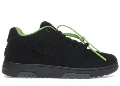 Pre-owned Off-white Men's Offwhite Out Of Office "ooo" Low Tops Wool Sneakers In Black/green In Multi