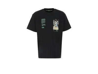 Pre-owned Off-white Men's Offwhite Oversized Fit Pascal Painting T-shirt In Black