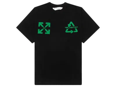 Pre-owned Off-white Men's Offwhite Oversized Fit Universal Key T-shirt In Black/green