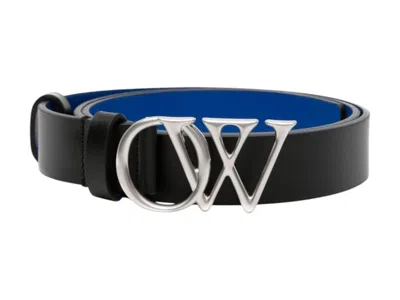 Pre-owned Off-white Men's Offwhite Ow Initials 30mm Belt In Black