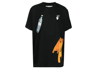 Pre-owned Off-white Men's Offwhite Pascal Medicine Overfit T-shirt In Black