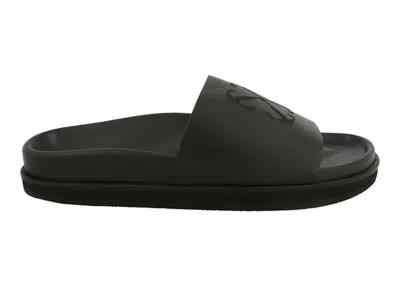 Pre-owned Off-white Men's Offwhite Pool Time Slider Sneakers In Black