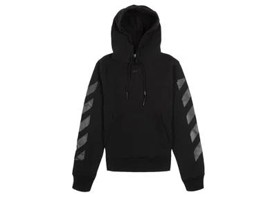 Pre-owned Off-white Men's Offwhite Rubber Arrows Skate Slim Hoodie In Black