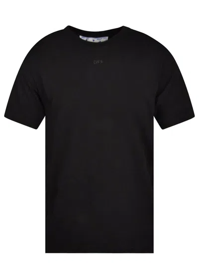 Pre-owned Off-white Men's Offwhite Rubber Arrows Slim Fit T-shirt In Black