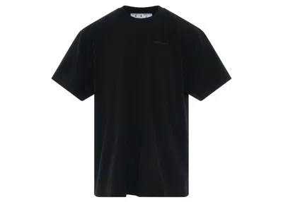 Pre-owned Off-white Men's Offwhite Rubber Diagonals Oversized T-shirt In Black