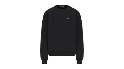 Pre-owned Off-white Men's Offwhite Scratch Arrow Design Oversized Fit Sweatshirt In Black
