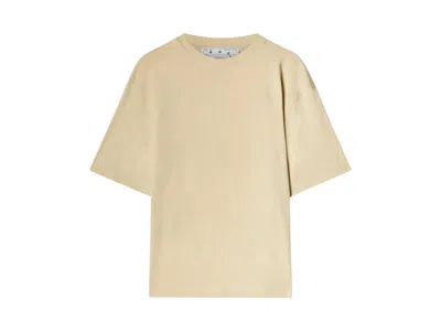 Pre-owned Off-white Men's Offwhite Scribble Carry Over Skate Short Sleeve T-shirt In Beige In Sand