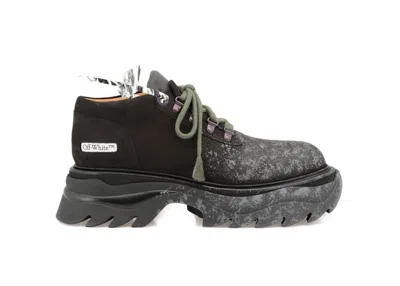 Pre-owned Off-white Men's Offwhite Sculpted Platform Chuncky Sneakersin Black/green