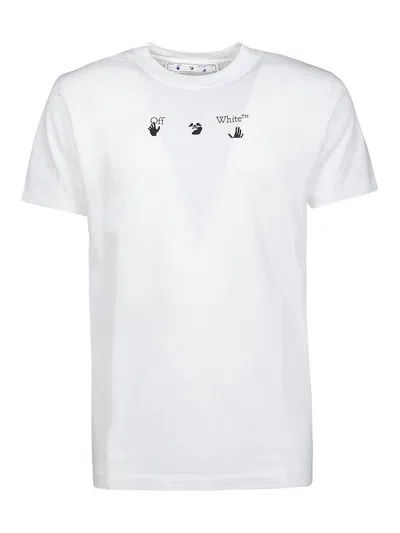 Pre-owned Off-white Men's Offwhite Slim Fit Bolt Arrows T-shirt In White Green In Multi
