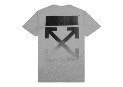Pre-owned Off-white Men's Offwhite Slim Fit Degrade Arrows T-shirt In Grey/black