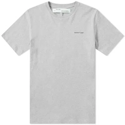 Pre-owned Off-white Men's Offwhite Slim Fit Logo T-shirt In Grey/black
