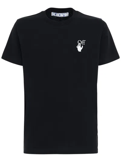 Pre-owned Off-white Men's Offwhite Slim Fit Marker Arrows T-shirt In Black Fuchsia