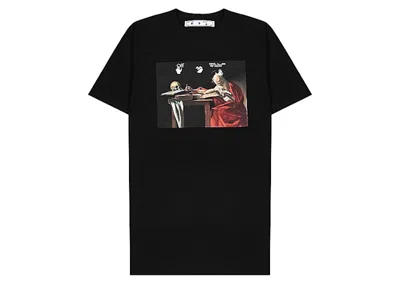 Pre-owned Off-white Men's Offwhite Slimfit Caravaggio T-shirt In Black