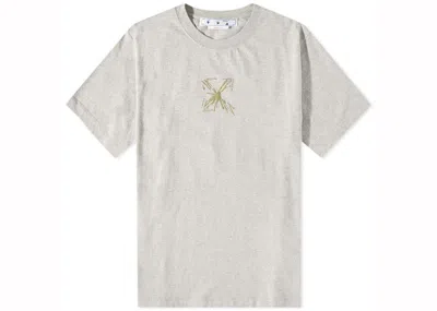 Pre-owned Off-white Men's Offwhite Splash Arrow Oversized Short Sleeve Tee Shirt In Grey
