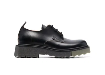 Pre-owned Off-white Men's Offwhite Sponge Derby Sneakers In Black