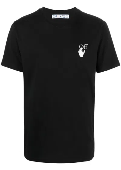 Pre-owned Off-white Men's Offwhite Spray Print T-shirt In Black