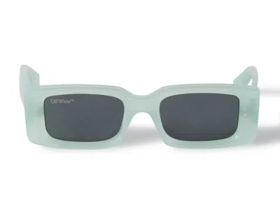 Pre-owned Off-white Men's Offwhite Sunglasses Arthur Rectangular Frame In Ice/dark Grey (19321710)