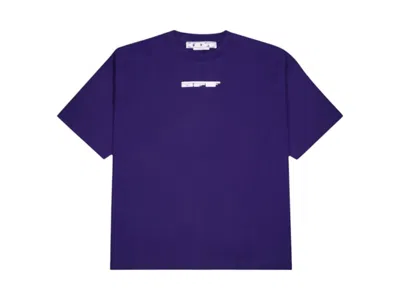 Pre-owned Off-white Men's Offwhite Teddy Arrow Over Skate Short Sleeve T-shirt In Purple