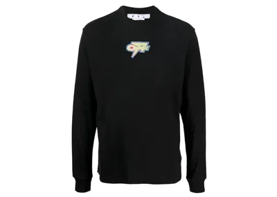 Pre-owned Off-white Men's Offwhite Thunder Skate Long Sleeve T-shirt In Black
