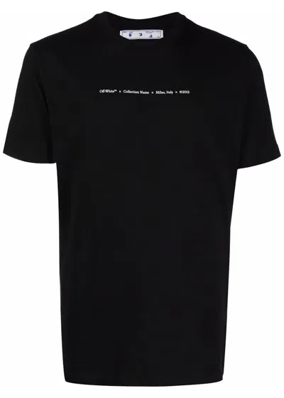 Pre-owned Off-white Men's Offwhite Tornado Arrow Slim Fit T-shirt In Black