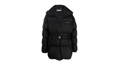 Pre-owned Off-white Men's Offwhite Tuc Detail Puffer Jacket In Black