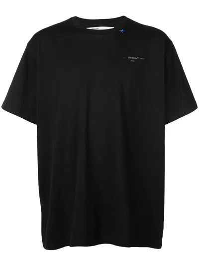 Pre-owned Off-white Men's Offwhite Unfinished T-shirt In Black/silver In Multi