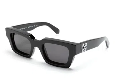 Pre-owned Off-white Men's Offwhite Virgil Square Frame Sunglasses In Black/grey (oeri126s24pla0011007)