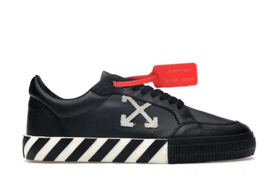 Pre-owned Off-white Men's Offwhite Vulc Low Leather Fw19 Sneakers In Black