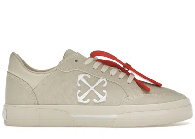 Pre-owned Off-white Men's Offwhite Vulc Low Sneakers In Beige In Sand