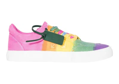 Pre-owned Off-white Men's Offwhite Vulc Low Tie Dye Sneakers In Multi