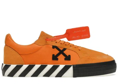 Pre-owned Off-white Men's Offwhite Vulcanized Low Sneakers In Orange/black In Multi