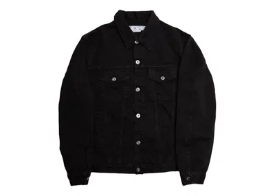 Pre-owned Off-white Men's Offwhite Wave Off Canvas Skate Jacket In Black