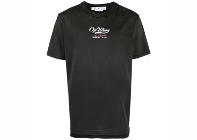 Pre-owned Off-white Men's Offwhite Wave Off Raw Slim T-shirt In Black