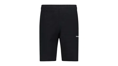 Pre-owned Off-white Men's Offwhite Wave Out! Diag Design Shorts In Black