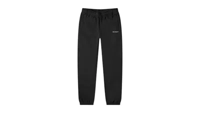 Pre-owned Off-white Men's Offwhite Wave Outline Diag Slim Sweatpant In Black