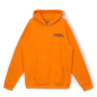 Pre-owned Off-white Men's Offwhite X Chrome Hearts 2018 Hoodie In Orange/black In Multi