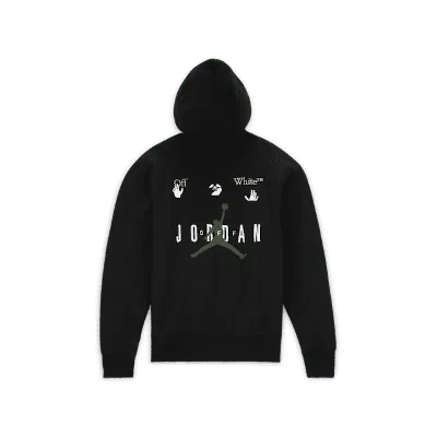 Pre-owned Off-white Men's Offwhite X Jordan Hoodie (asia Sizing) In Black
