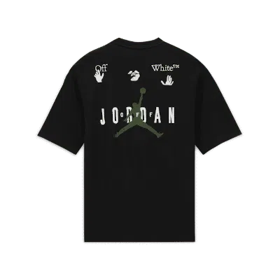 Pre-owned Off-white Men's Offwhite X Jordan T-shirt (asia Sizing) In Black