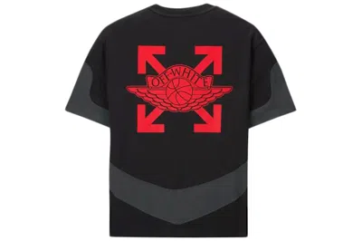 Pre-owned Off-white Men's Offwhite X Jordan Tee Shirt (asia Sizing) In Black