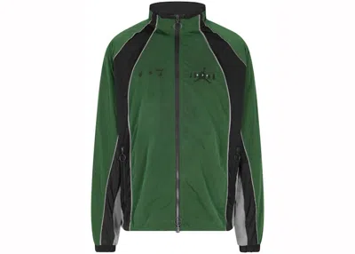 Pre-owned Off-white Men's Offwhite X Jordan Track Jacket In Black/green