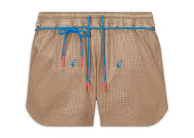 Pre-owned Off-white Men's Offwhite X Nike 002 Woven Shorts In Beige In Sand