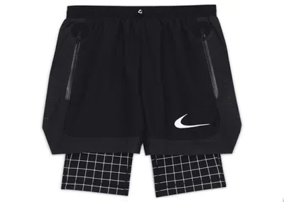 Pre-owned Off-white Men's Offwhite X Nike Shorts In Black Grid