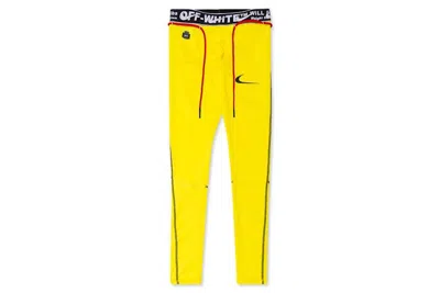 Pre-owned Off-white Men's Offwhite X Nike Tights In Opti Yellow