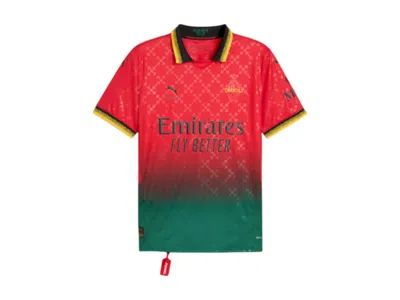 Pre-owned Off-white Men's Offwhite X Puma Ac Milan Replica Jersey In Red