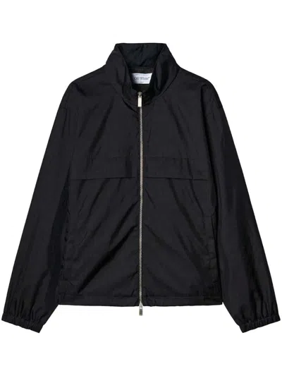 Pre-owned Off-white Men's Offwhite Zipfastening Longsleeve Jacket In Black