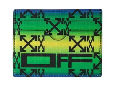 Pre-owned Off-white Men's Offwhite Zipped Monogram Card Case
