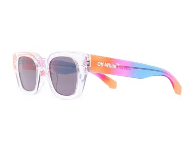 Pre-owned Off-white Men's Offwhite Zurich Rainbow Frame Sunglasses In Clear/ (oeri018s22pla0018607) In Multi
