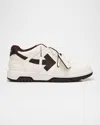 Off-white Slim Out Of Office Low-top Sneakers In White - Chocolate