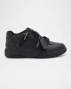 Off-white Out Of Office Leather Sneakers In Black - Black