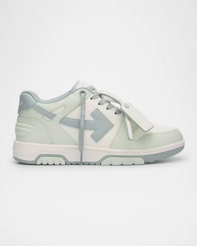 OFF-WHITE MEN'S OUT OF OFFICE LEATHER LOW-TOP SNEAKERS